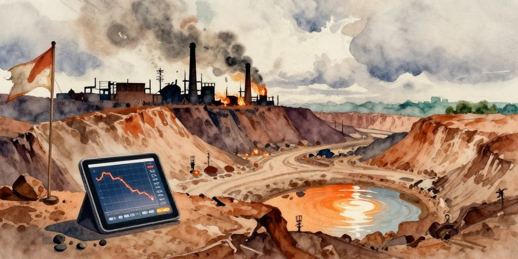Anglo American Shares Drop as Mining Stocks Falter Amid Geopolitical Tensions and ESG Pressure