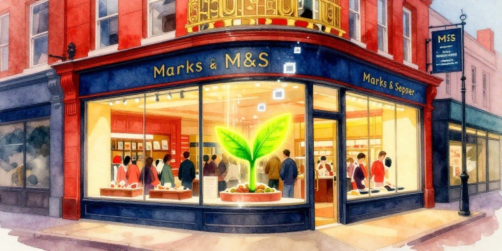 Marks & Spencer Shares Dip as Retail Shifts Toward Digital-Physical Fusion