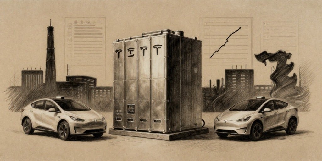 Tesla Shares Rise on Michigan Megapack Deal & Robotaxi Gains, Amid China Recall