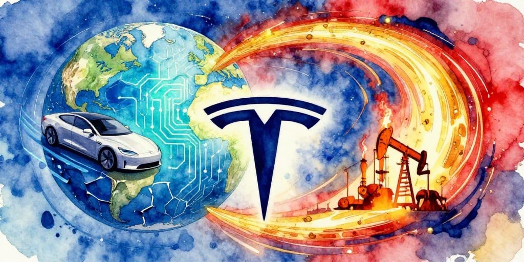 Tesla Stock Slumps as Tech Sector Faces Energy Shock and Fed Tightening