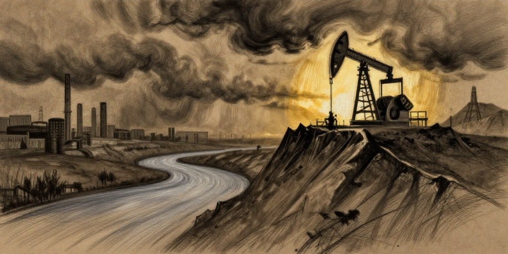 U.S. Stocks Split: Tech Falls While Energy & Gold Rise on Commodity Surge